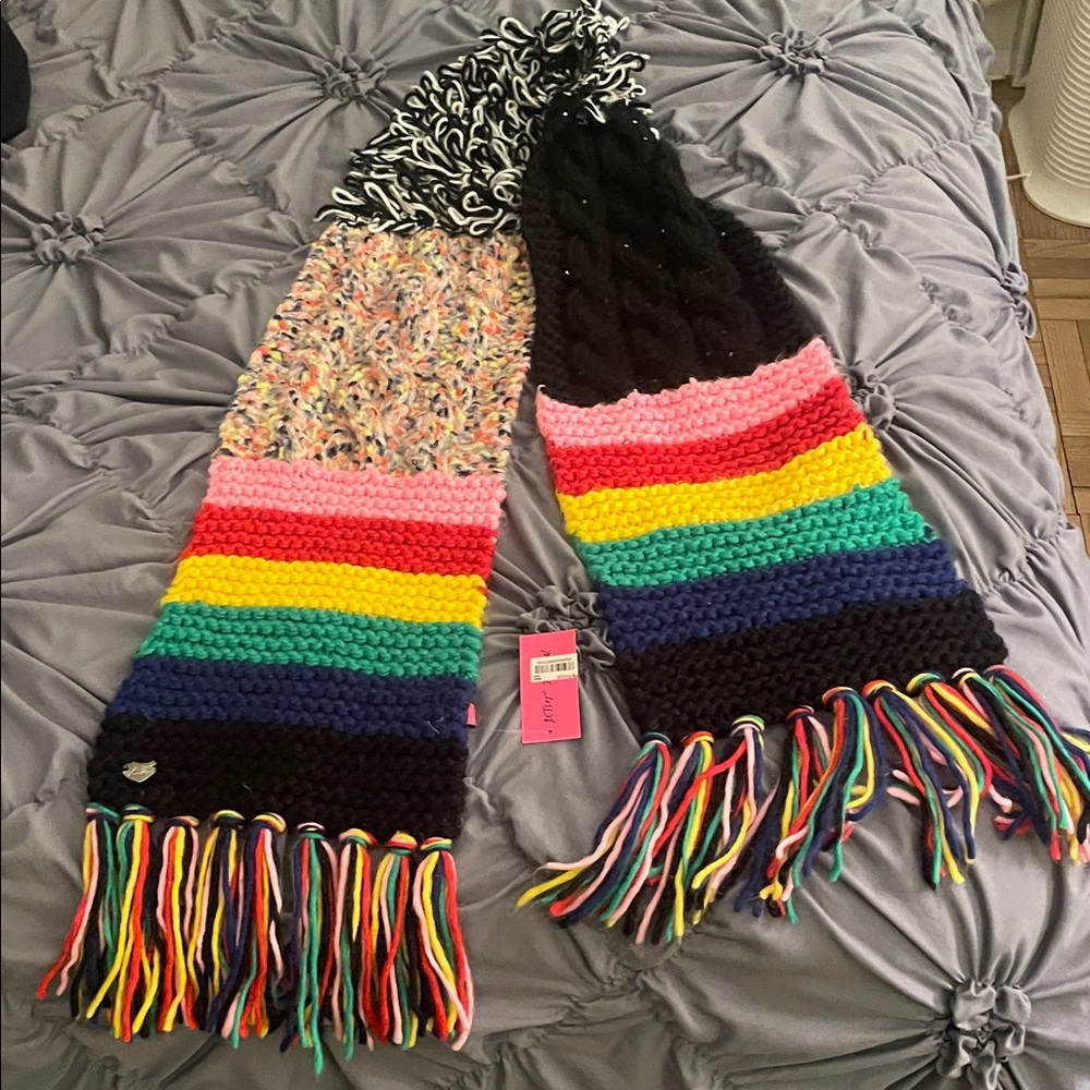 Betsey Johnson Multicolor Knit Scarf